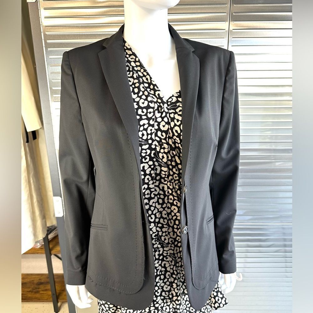 Piazza Sempione Italy Women’s Wool Black Jacket Small 42